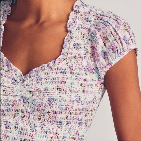 NWT LOVESHACKFANCY trevor dress in positano blue size large - Picture 7 of 16